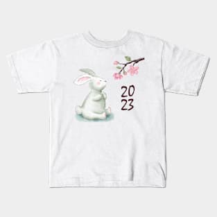 Rabbit Happy New Year 2023 Kids T-Shirt